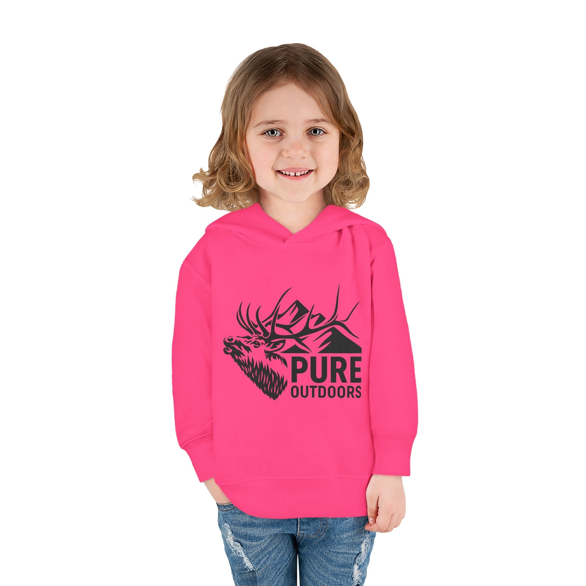 Toddler Pull Over Hoodie | Pure.Outdoors Mountain Bull