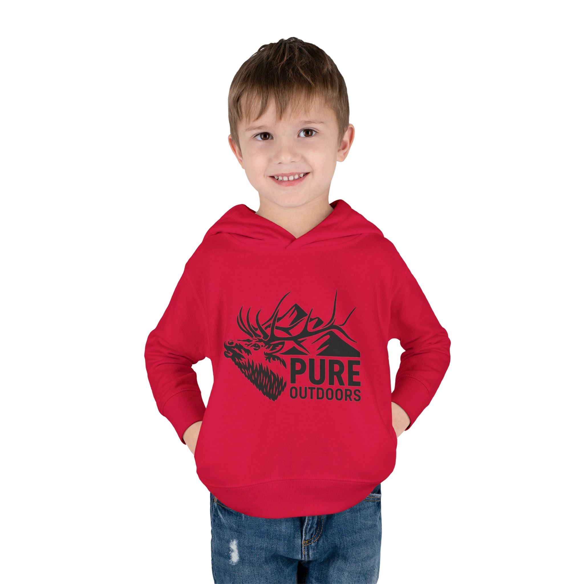 Toddler Pull Over Hoodie | Pure.Outdoors Mountain Bull
