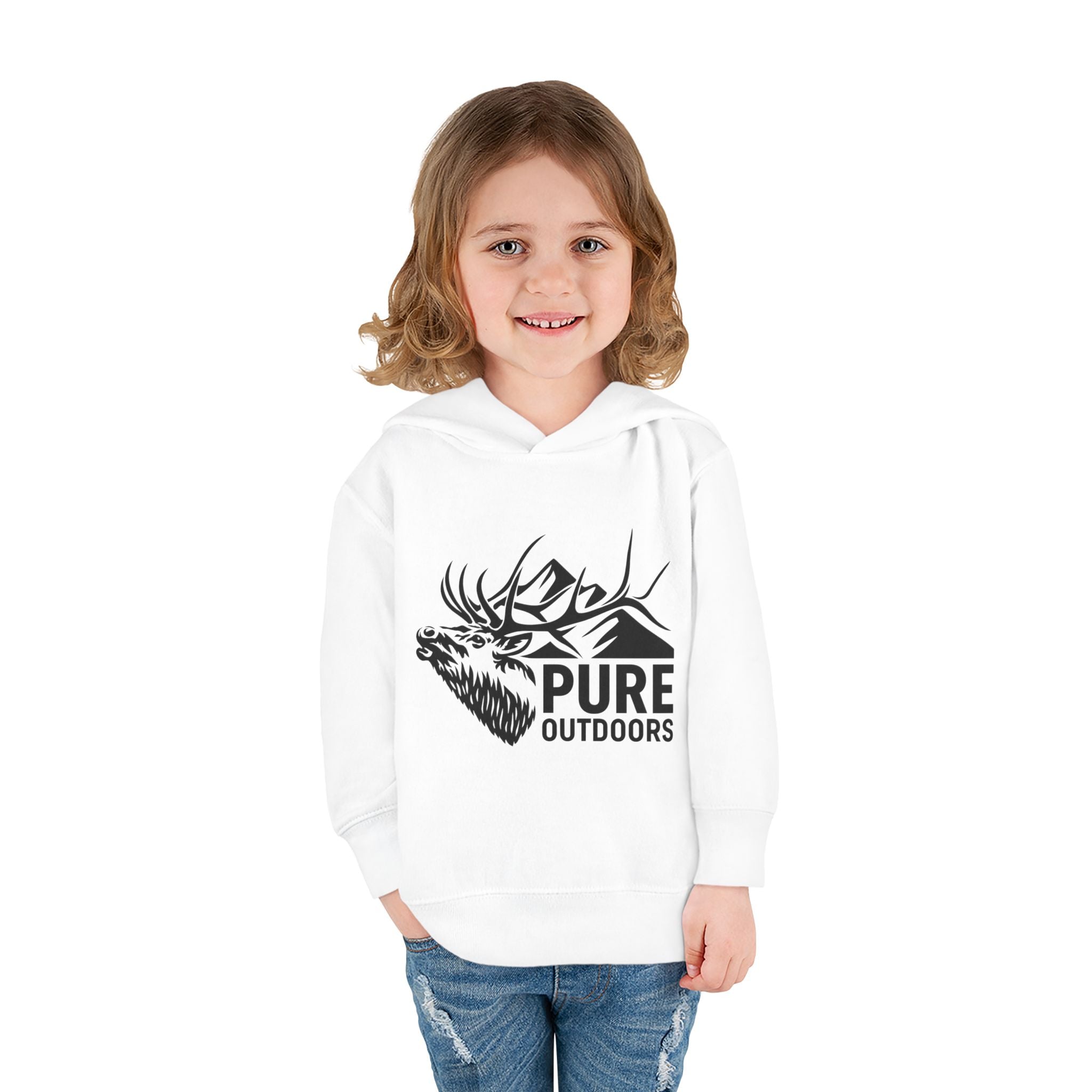 Toddler Pull Over Hoodie | Pure.Outdoors Mountain Bull