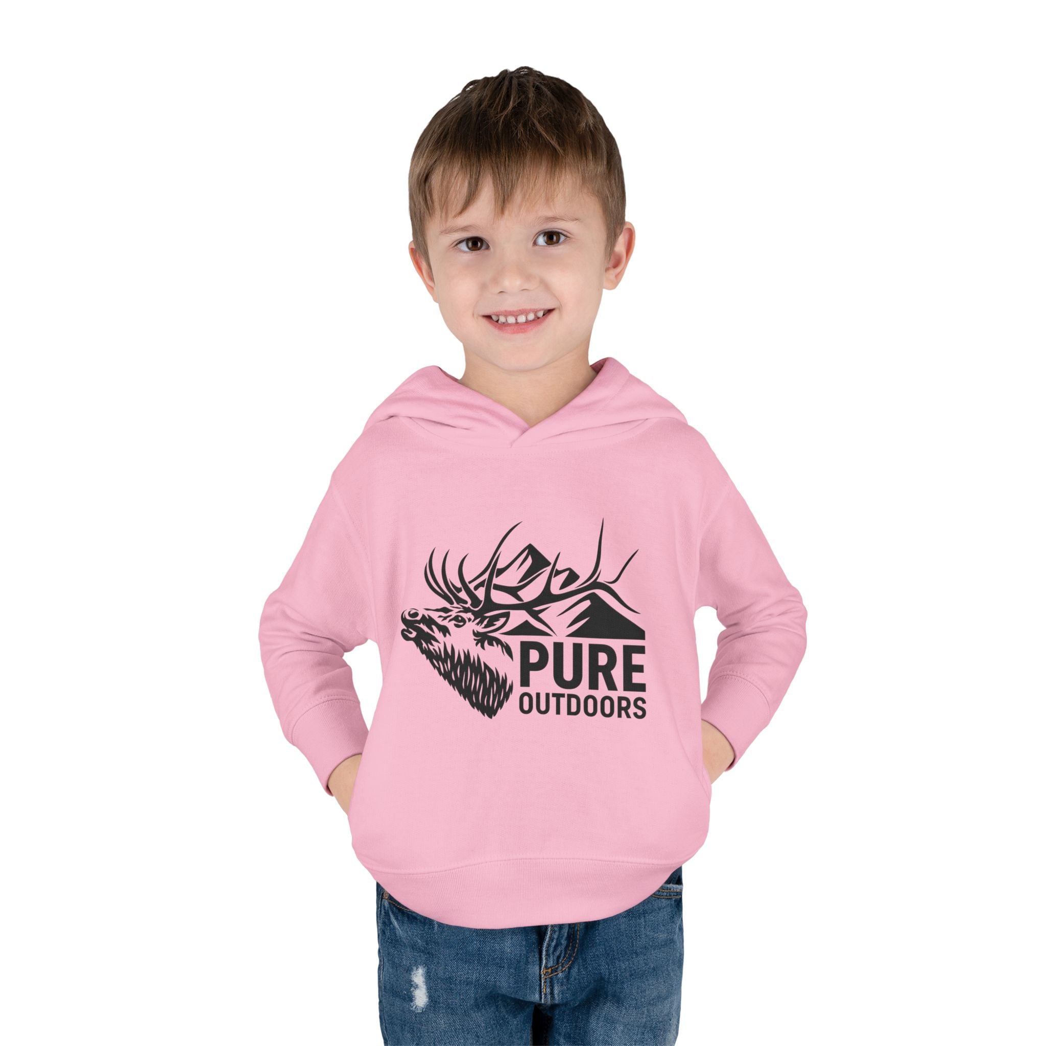 Toddler Pull Over Hoodie | Pure.Outdoors Mountain Bull