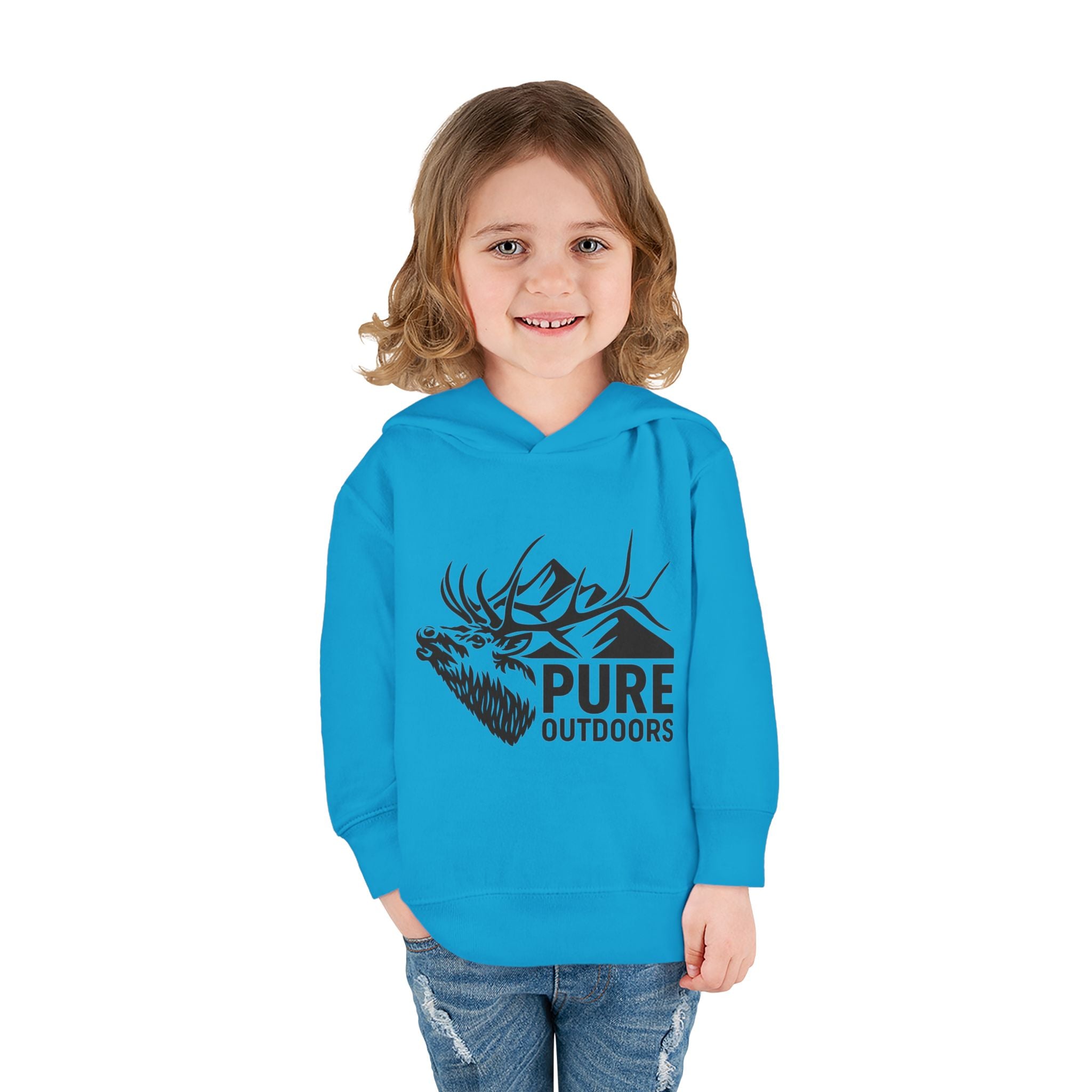 Toddler Pull Over Hoodie | Pure.Outdoors Mountain Bull
