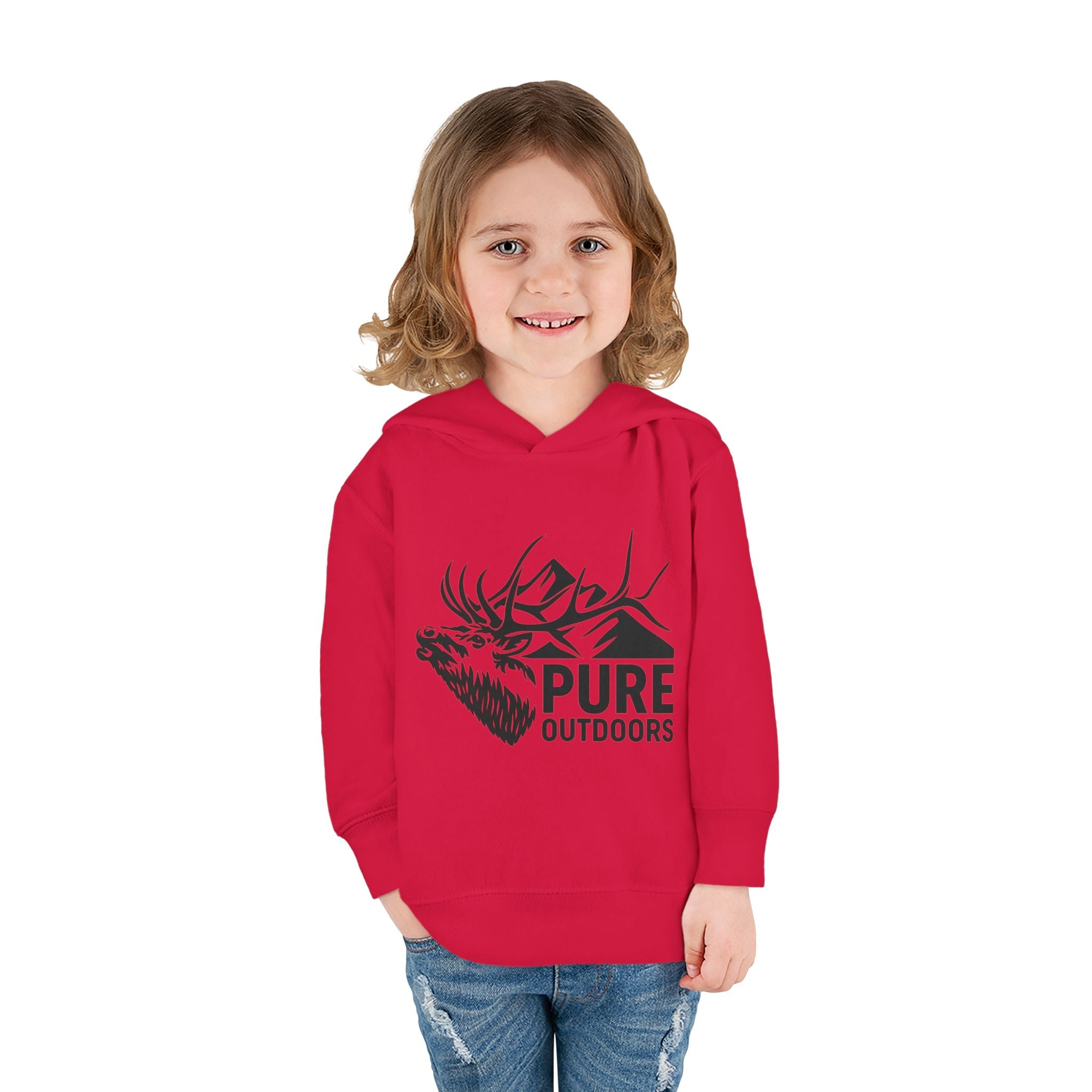 Toddler Pull Over Hoodie | Pure.Outdoors Mountain Bull