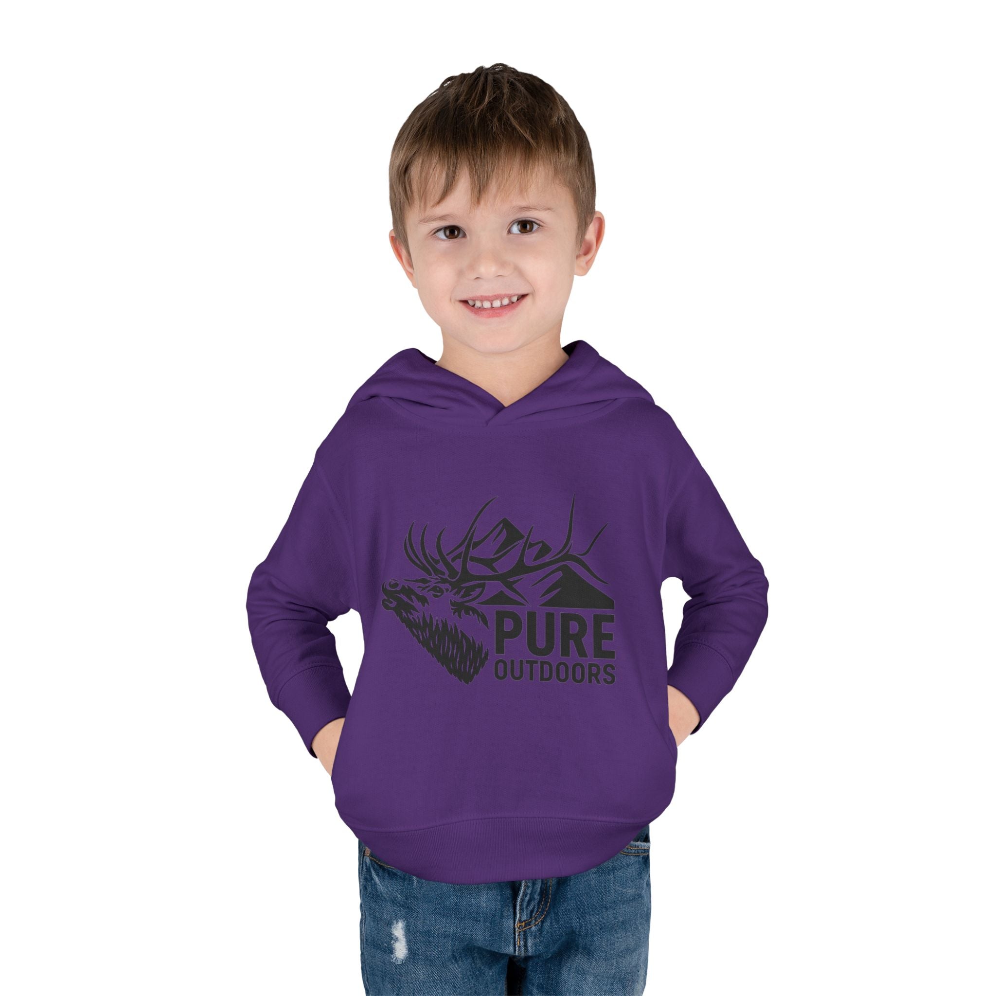 Toddler Pull Over Hoodie | Pure.Outdoors Mountain Bull