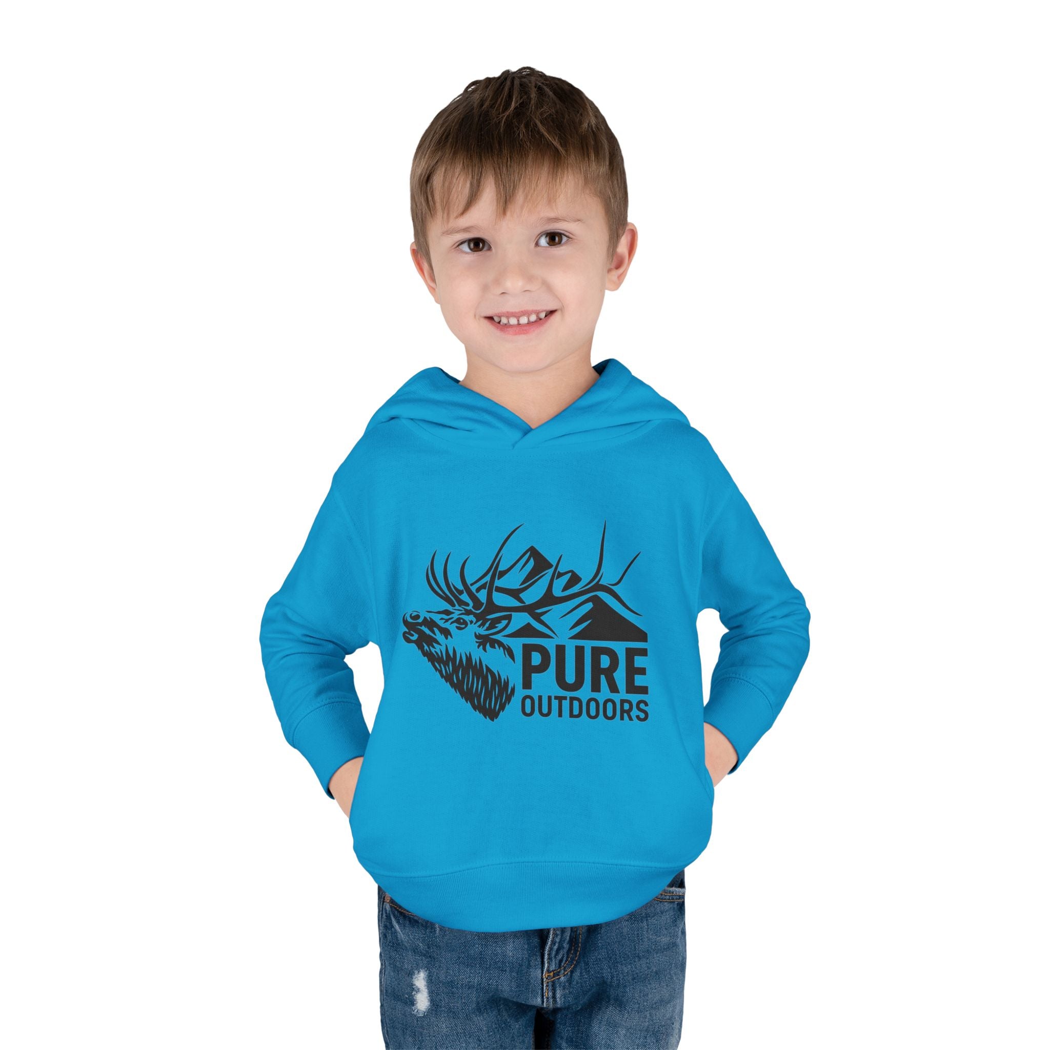 Toddler Pull Over Hoodie | Pure.Outdoors Mountain Bull
