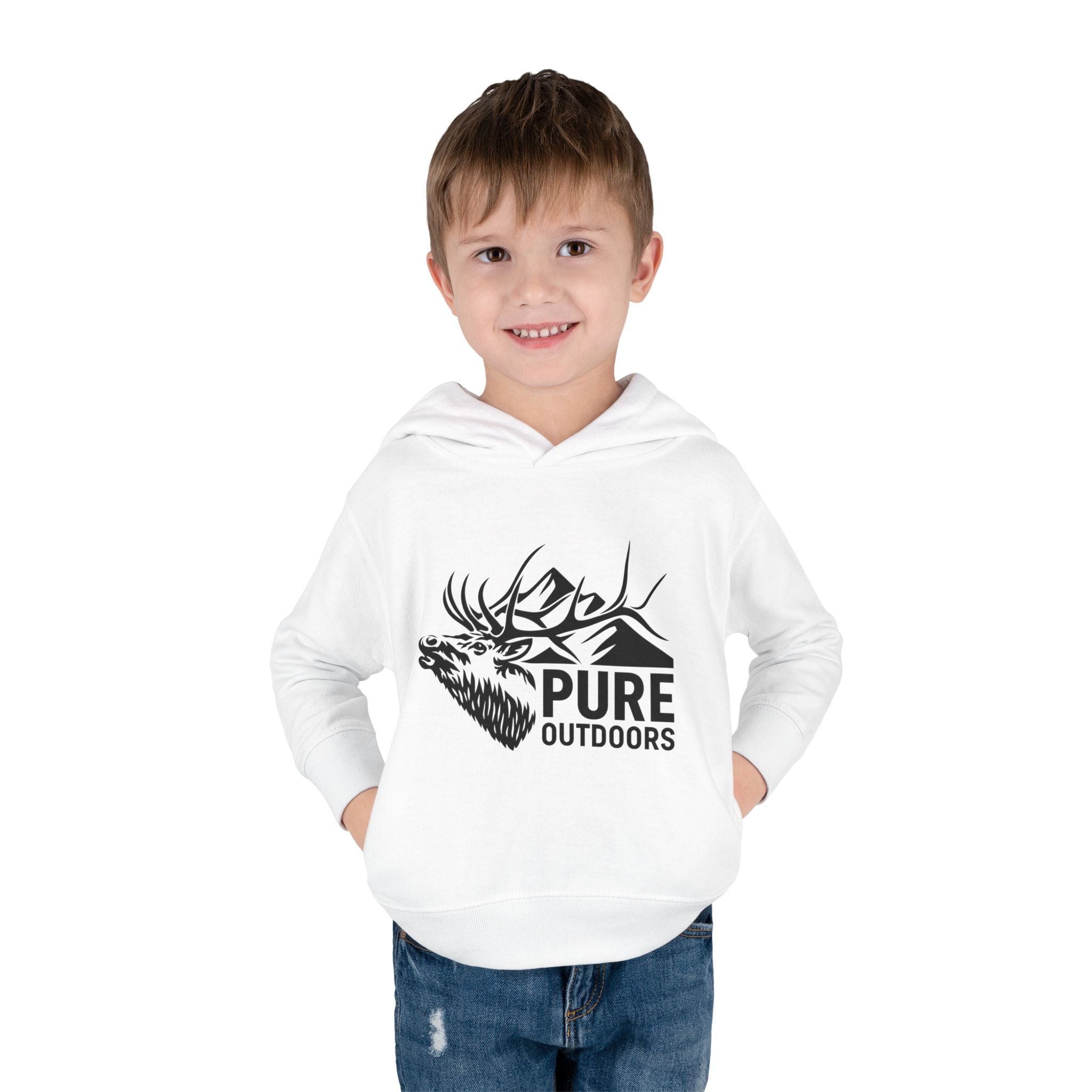 Toddler Pull Over Hoodie | Pure.Outdoors Mountain Bull